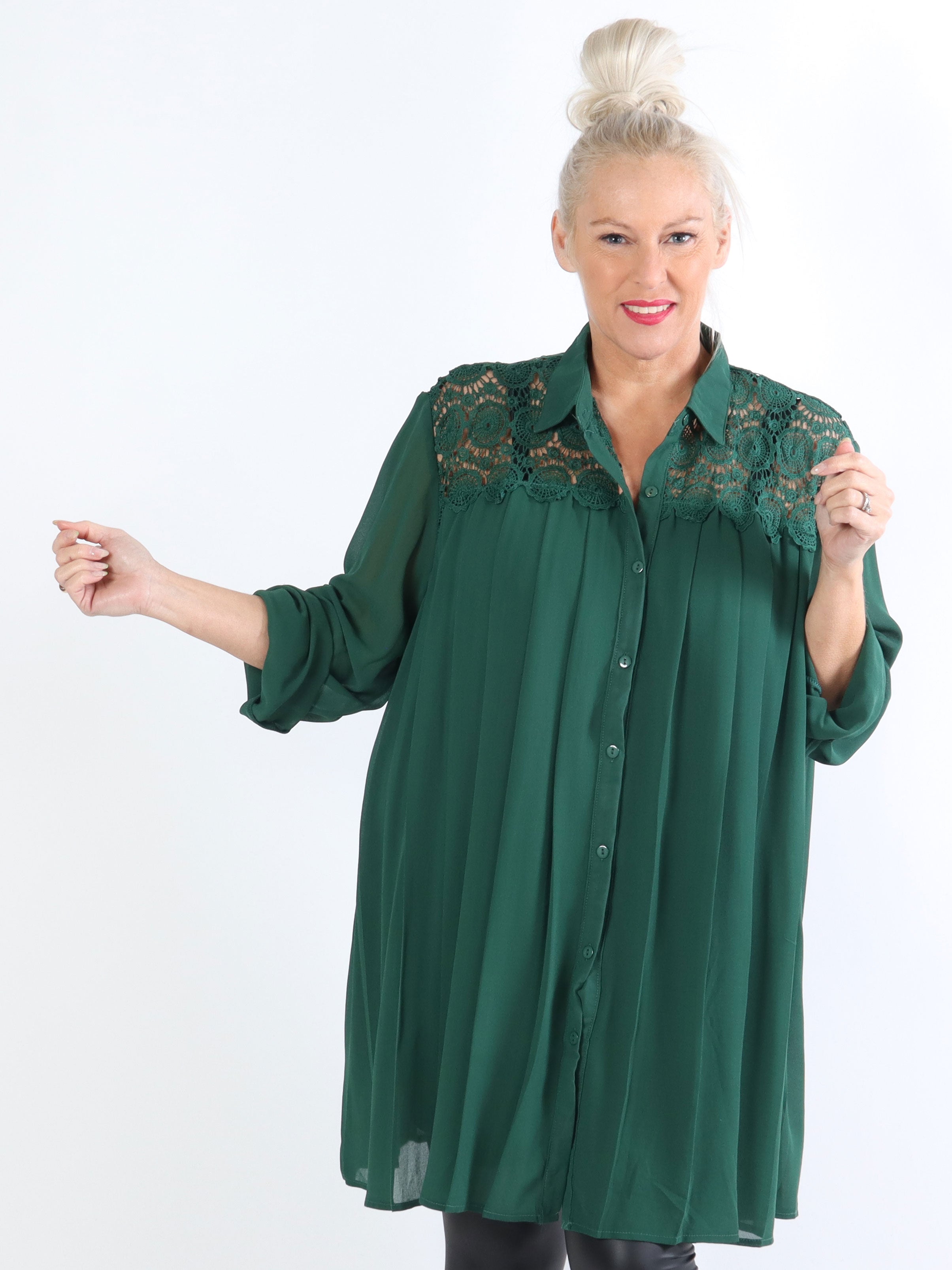 Veronika - Fineste tunika med plisseringer